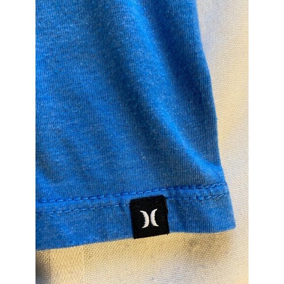 Hurley Mens Blue Graphic T-Shirt Size L Palm Tree Graphic Casual Beach Outdoors - Picture 6 of 7